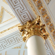 St George's Hanover Square. Redecoration Following Paint Research and Paint Analysis. Employer: University of Lincoln. Client: Molyneux Kerr Architects.   Image Courtesy of World Monuments Fund UK